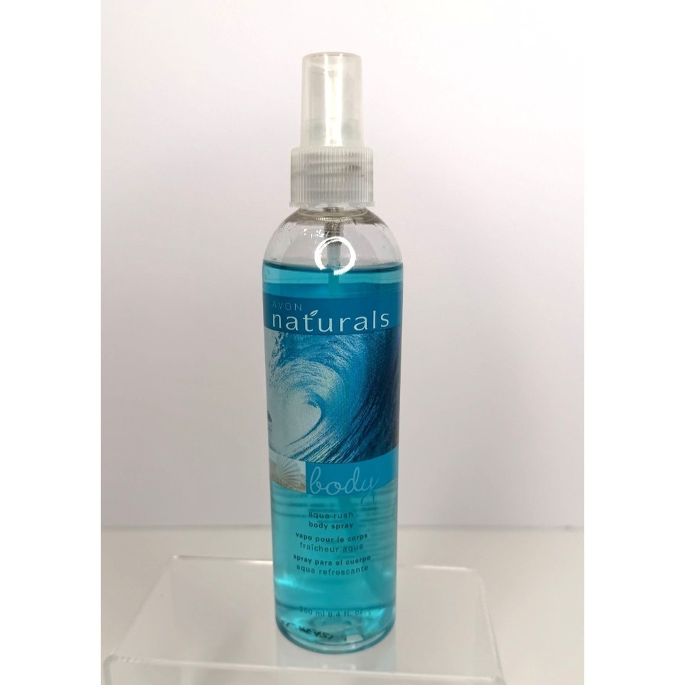 New AVON Naturals Senses Body Spray Mist - Aqua Rush - 8.4 oz Discontinued